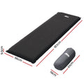 Weisshorn Self Inflating Mattress Single Black Camping Sleeping Pad