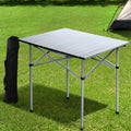 Weisshorn 70CM Folding Camping Table Aluminium Outdoor Picnic BBQ