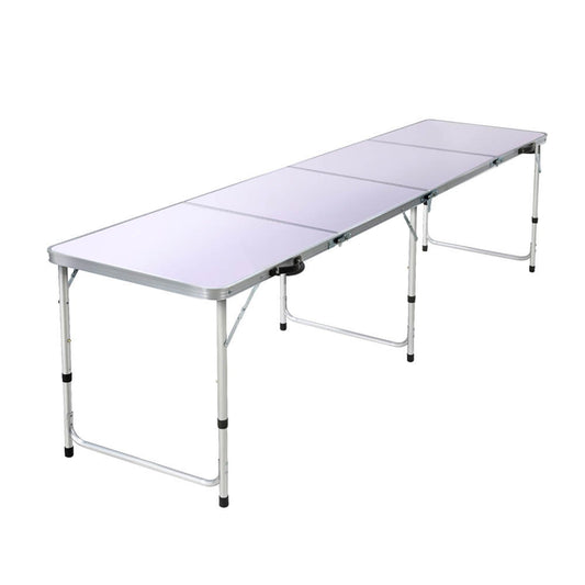 Weisshorn Camping Table 240cm Folding Aluminium Portable BBQ Picnic