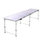 Weisshorn Camping Table 240cm Folding Aluminium Portable BBQ Picnic