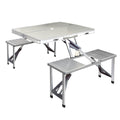 Weisshorn Folding Camping Table 2 Bench Chairs Picnic BBQ Outdoor