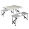 Weisshorn Folding Camping Table 2 Bench Chairs Picnic BBQ Outdoor