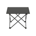 Weisshorn Folding Camping Table 40cm Aluminium Roll Up Picnic BBQ