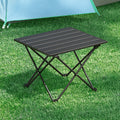Weisshorn Folding Camping Table 40cm Aluminium Roll Up Picnic BBQ