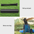 Weisshorn Folding Camping Table 40cm Aluminium Roll Up Picnic BBQ