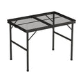 Weisshorn 90CM Folding Camping Table Aluminium Portable Picnic BBQ