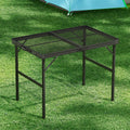 Weisshorn 90CM Folding Camping Table Aluminium Portable Picnic BBQ