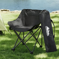Weisshorn Moon Chair Camping Folding Seat 120KG Black Portable