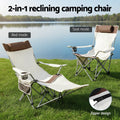 Weisshorn Camping Chair Reclining Adjustable Portable Folding