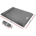 Weisshorn Self Inflating Mattress 10CM DOUBLE Grey Camping Air Bed