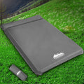Weisshorn Self Inflating Mattress 10CM DOUBLE Grey Camping Air Bed