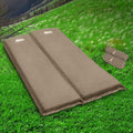 Weisshorn Self Inflating Mattress DOUBLE Camping Sleeping Mat Coffee