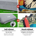 Weisshorn Single Self Inflating Mattress Grey Camping Sleep Mat