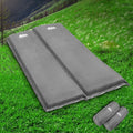 Weisshorn Self Inflating Mattress DOUBLE Grey Camping Sleeping Mat
