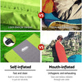 Weisshorn Self Inflating Mattress Single Green Camping Sleeping Pad