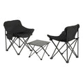 Weisshorn 3pc Camping Table Chair Set Folding Aluminium Portable