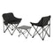 Weisshorn 3pc Camping Table Chair Set Folding Aluminium Portable