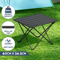 Weisshorn 3pc Camping Table Chair Set Folding Aluminium Portable