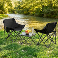 Weisshorn 3pc Camping Table Chair Set Folding Aluminium Portable