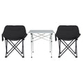 Weisshorn Camping Table Chair Set 3pc Folding Aluminium Outdoor Picnic