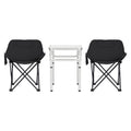 Weisshorn 3pc Camping Table Chair Set Folding Aluminium Portable