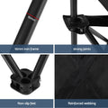 Weisshorn 3pc Camping Table Chair Set Folding Aluminium Portable