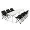 Weisshorn 7pc Camping Table Chair Set Folding Aluminium Portable