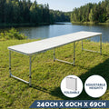 Weisshorn 7pc Camping Table Chair Set Folding Aluminium Portable