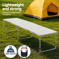 Weisshorn 7pc Camping Table Chair Set Folding Aluminium Portable