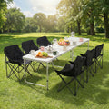 Weisshorn 7pc Camping Table Chair Set Folding Aluminium Portable