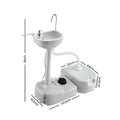 Weisshorn Camping Basin 43L Portable Hand Wash Sink Stand
