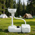 Weisshorn Camping Basin Portable Hand Wash Sink Stand Food 43L Water Capacity