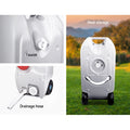 Weisshorn 40L Water Tank Portable Wheel Grey Camping Caravan