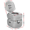 Weisshorn 22L Portable Camping Toilet Flush Outdoor Boating