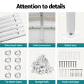 Instahut 6x6m Carport Kit Steel Garage Shelter Canopy