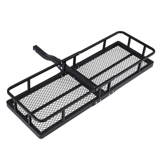Giantz Car Roof Rack Hitch Basket Cargo Carrier 152cm Black
