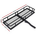 Giantz Car Roof Rack Hitch Basket Cargo Carrier 152cm Black