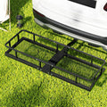 Giantz Car Roof Rack Hitch Basket Cargo Carrier 152cm Black