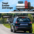 Giantz Car Roof Rack Basket 111cm Cargo Carrier Luggage Black