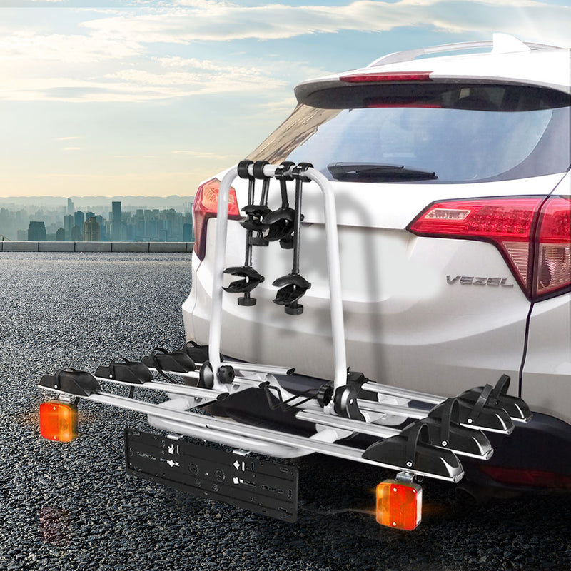 Giantz 4 Bicycle Bike Carrier Rack Towbar Hitch Ball Mount Car Rear Rack