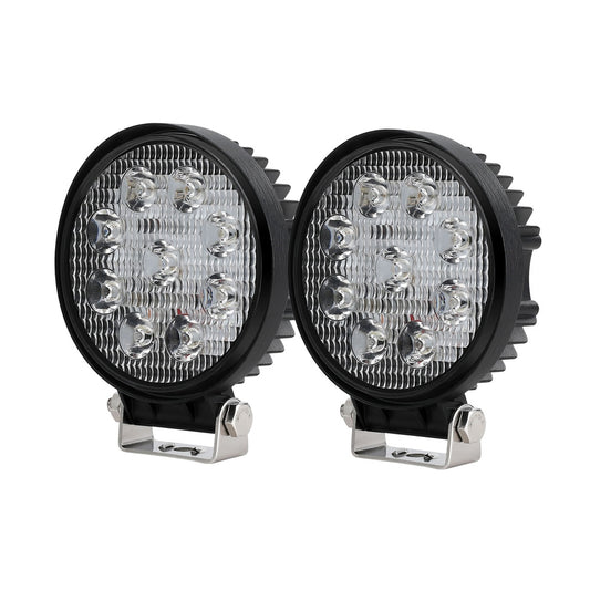 Giantz LED Driving Lights 4.5" 12V 24V Flood Spot Car Truck SUV Pair