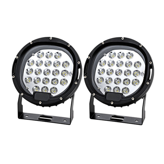 Giantz 7" LED Driving Lights 12V 24V Pair Flood Spot Car Truck