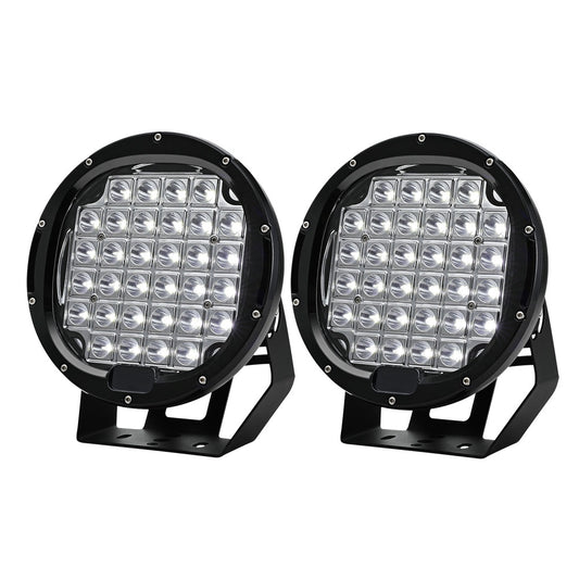 Giantz 9" LED Driving Lights Pair 12V 24V Flood Spot Car Truck