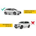 Universal Car Roof Rack Pod 90cm Aluminium Cross Bars Black
