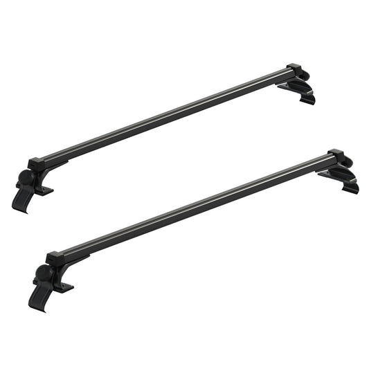 Universal Car Roof Rack Pod 145cm Aluminium Cross Bars Black
