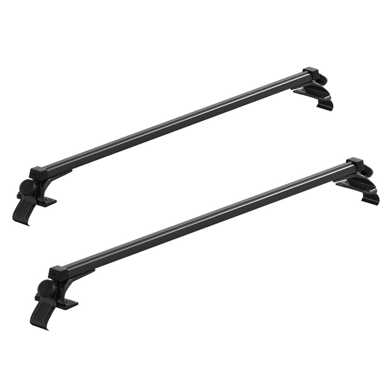 Universal Car Roof Rack Pod 145cm Aluminium Cross Bars Black