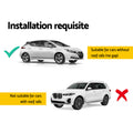 Universal Car Roof Rack Pod 145cm Aluminium Cross Bars Black