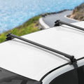 Universal Car Roof Rack Pod 145cm Aluminium Cross Bars Black