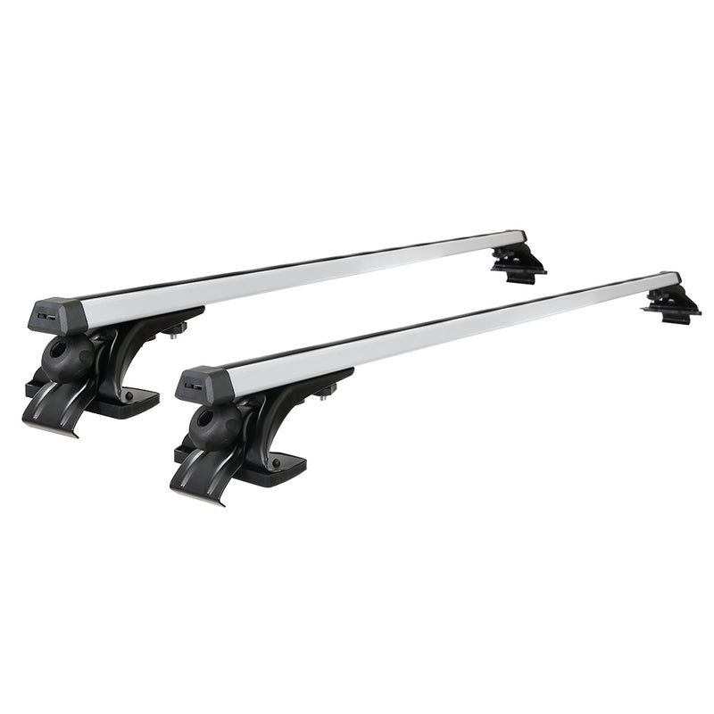 Universal Car Roof Rack Pod 145cm Aluminium Cross Bars Silver
