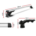 Universal Car Roof Rack Pod 145cm Aluminium Cross Bars Silver